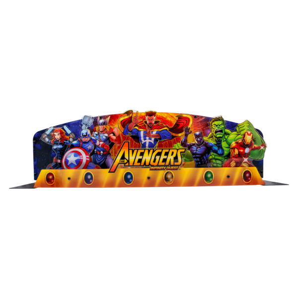 avengers infinity quest pinball topper by stern