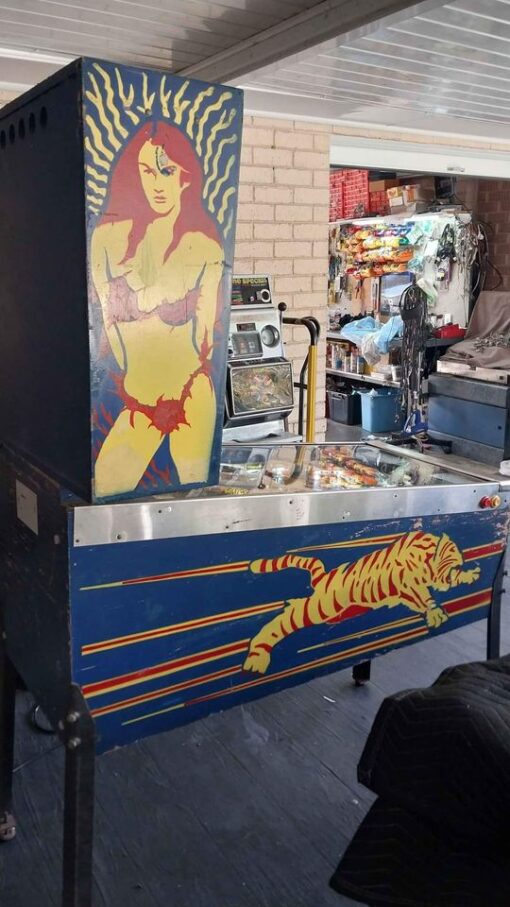 Jungle Lord Pinball Machine for sales - Pinballcop The classic Jungle theme Machine!Williams only made 100 of this game in a red cabinet