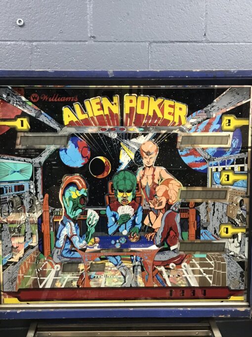 alien poker pinball machine