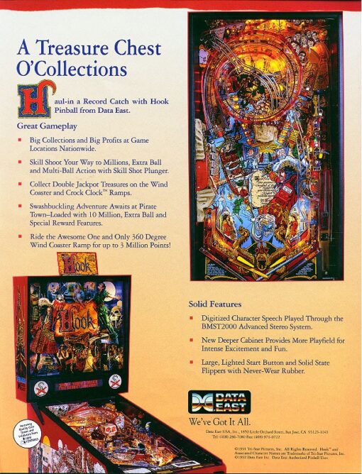 hook pinball machine