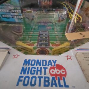 monday night football pinball machine