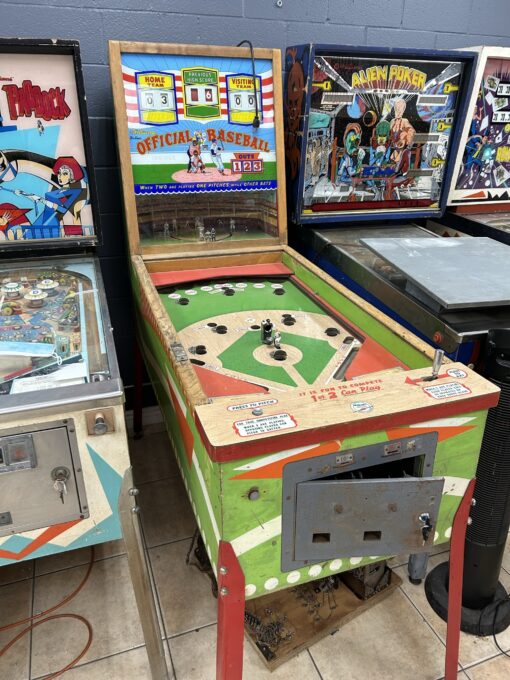 official baseball baseball pinball machine