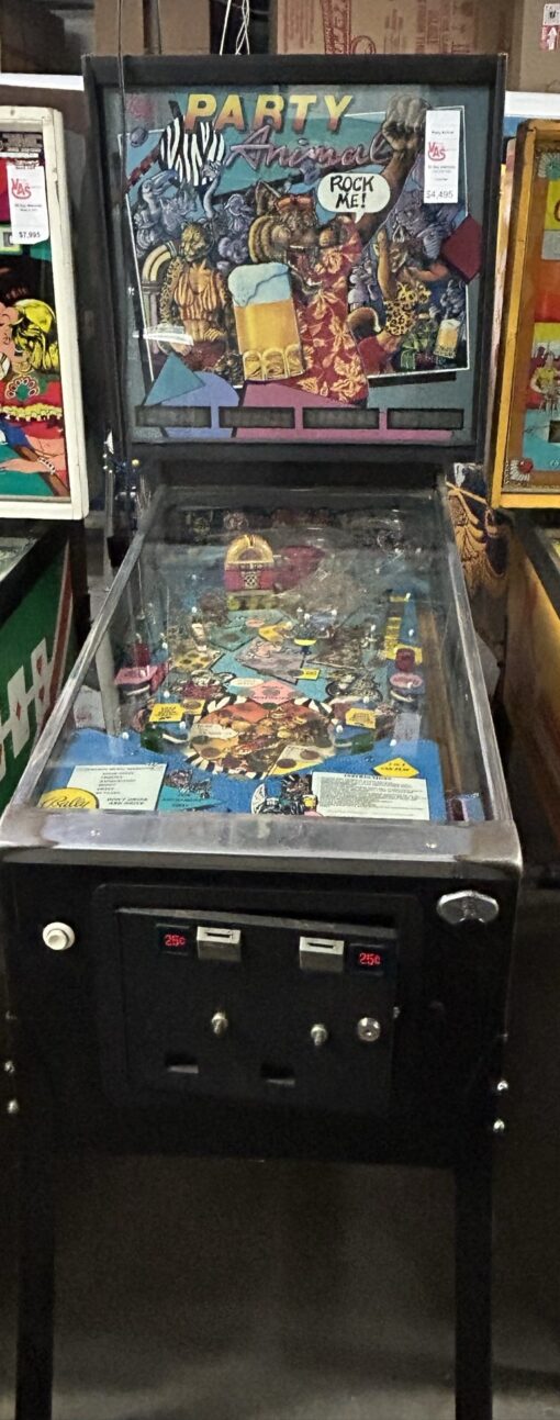 party animal pinball machine