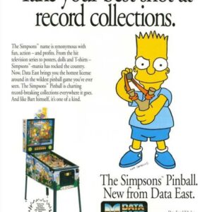 simpsons pinball machine by data east