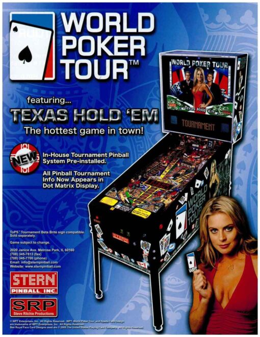 world poker tour pinball machine